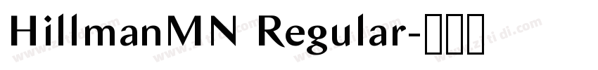 HillmanMN Regular字体转换